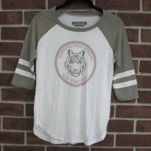 Stranger Things Varsity Style Baseball Tee